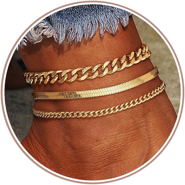 LOFITOR 4 stuks 14 K goud gevulde teenringen, verstelbare teenringenset