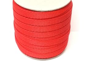 CHURCH PRODUCTS UK Sangle en polypropylène robuste de 10 mm pour sacs à dos, ceintures, poignées, sacs, laisses de chien (2 mètres, rouge)