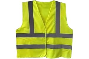 DTS PROTECT Hi Vis Vest - Yellow Jackets PPE Clothing Reflective Vest To Use As A Workwear Jacket, Security Vest Or Running Vests.