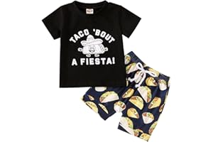 TINADEER Sommer Zweiteiliger Schlafanzüge Nachtwäsche Baby Jungen Mädchen Cartoon-Bedruckte Kurzarm Rundhals Schlafanzug Kleinkind Kinder Pyjama Set 50 56 62 68 74 80 86 92 98 104 110