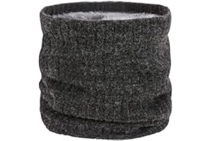 HGDGears Neck Warmer Windproof Thermal Knitted Snood Scarf for Men Women Thick Winter Cold Weather Knitted Circle Scarf for Outdoor Sports