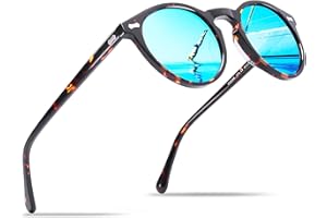 CARFIA Mens Sunglasses Polarised Vintage Eyewear UV400 Protection for Driving Travel