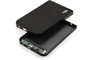LUPO 2.5 Inch HDD Enclosure - Hard Disk Drive External Case Caddy - USB 2.0 IDE, for HDD, Solid State Drive SSD - Tool Free