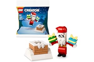 LEGO Creator Christmas Chimney Fun with Santa, 30692, Holiday Building Set, 60 Pieces, Paper Bag