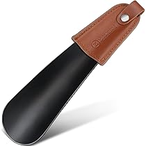 Calzascarpe Lungo In Metallo ZOMAKE - 42cm Con Manico In Pelle Per Anziani E Donne Incinte - Foto 2