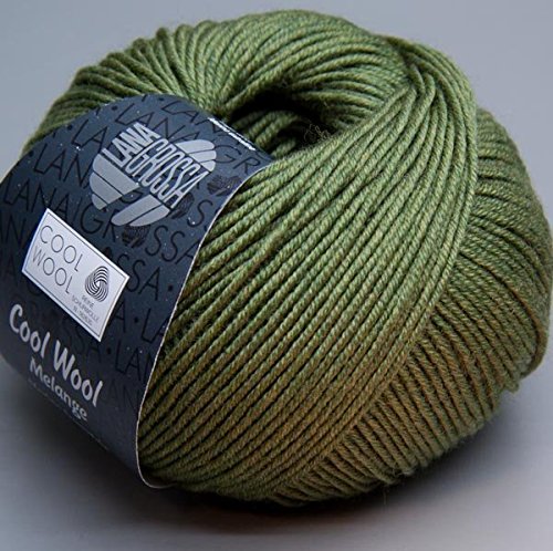 Lana Grossa Wolle Cool Wool 2000 101 Grün Melange