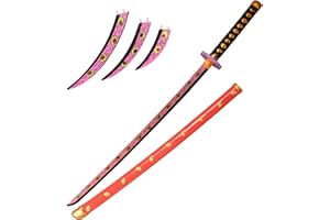 Eroberer Replica Spade Cosplay Spade Kokushibu Samurai Spada, Spada di plastica Prop Play Halloween Cosplay Regalo 40 Pollici