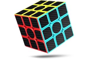 CREADY® Zauberwürfel 3X3 Speed Cube - Einfaches Drehen & Glatt Spiel, Super-haltbarer Aufkleber mit Lebendige Farben, Magic Cube, dunkel