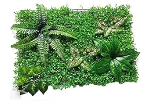 OYFFL Mur d'herbe Panneau de Fond Artificiel décoration intérieur extérieur intimité écran de haie Protection UV adapté à la fête de clôture (8)
