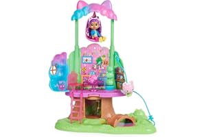 GABBY'S DOLLHOUSE Gabby et la Maison Magique - Gabby Dollhouse - Playset Cabane Fée Minette - 2 Figurines + Accessoires - Effets Lumineux - Dessin Animé Jouet Maison De Poupée - Jouet Enfant 3 Ans Et +