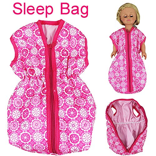 Preisvergleich Produktbild MCYs Amerikanisches Puppenzubehör, Puppenzubehör Puppenbett-Schlafsack für 18-Zoll-Amerikanerin oder 15-Zoll-Baby
