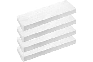 LULUXINXIN 4 Pezzi Lana Ceramica per Camino a Bioetanolo, Spugna Ceramica per Camini da Tavolo, Fibra Ceramica Resistente al Calore per Stufe a Bioetanolo, Gel e Camini Interni (300x100x25mm)