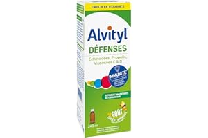 Alvityl - Sirop Défenses Immunitaires - Echinacées, Propolis, Vitamines C & D - Dès 3 ans - 240 ml