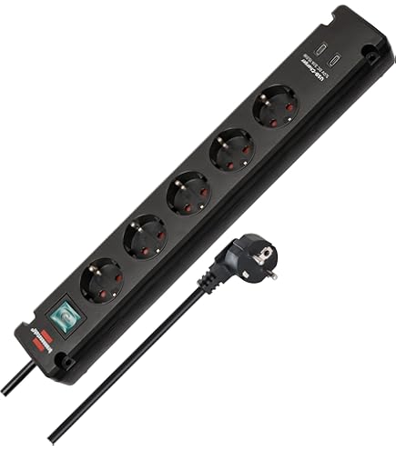 C-Line USB laadcontactdoos met USB-A en USB-C antraciet