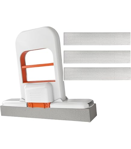 Mini Serpillère Auto-essoreuse - Lavable, Compacte, Pour Voiture, Cuisine, Salle De Bain (orange)