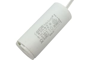 LUMONIC Starting/Motor Capacitor 10µF 450V 30x71mm Cable 8cm ICAR 10uF