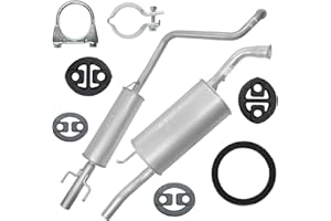 Ferroz Ferroz Schalldämpferset Mitteltopf + Auspuff-Endtopf + Montagesatz