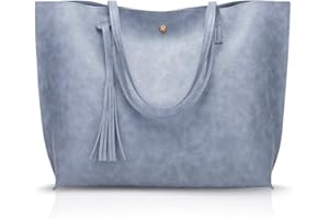 NICOLE & DORIS NICOLE&DORIS Femme Sac Cabas Grand Sac à main Sac fourre-tout en cuir PU Sac à bandoulière Mode sac à main