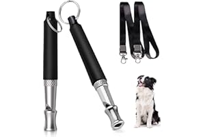 ZEACCT Fischietto per Cani con Cordino antiabbaio 2PCS, Fischietto Addestramento Cani, Fischietto per Cani Che Abbaiano Fischietti Professionali per Cani