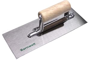 Barnwell Adhesive Trowel - A2 Amtico V Notched Blade with Wooden Handle Spreader