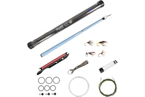 EUPHENG Aventik FreshStart Tenkara Rod in 7ft/8ft, Complete Beginner Tenkara Rod, 24T Carbon Fiber, Easy to Cast Flexible Durable Lightweight and Compact, Ideal for Travel Hiking Camping