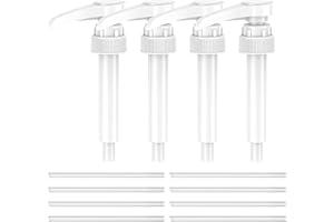 Bzzerumy Lot de 4 pompes doseuses pour boisson vitale, distributeur de sirop, compatible avec les bouteilles Best Body Nutrition, dosage précis pour sirop et liquides