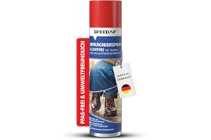 SPEEDAP Imprägnierspray 400 ml | Unsichtbarer Schutz für Textilien, Leder & Outdoor-Ausrüstung | Wasser- & Schmutzabweisend mit Langzeitwirkung | Atmungsaktiv & rückstandsfrei | Made in Germany