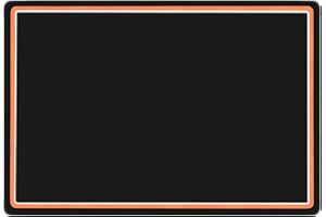 OUUTMEE Alfombra para batería (182 x 122 cm), color negro y naranja