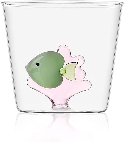 Ichendorf Milano Tumbler Pesce Colorato - Vetro Borosilicato Collezione Animal Farm | 35 Cl - Foto 4