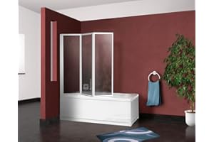 Arredobagnoecucine Box vasca parete sopravasca cm.133/134 pieghevole 3 ante