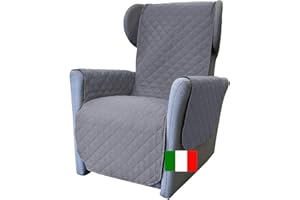 ‎MOONANGE Moonange - Pokrowiec na fotel 1-osobową z podłokietnikami - Siedzisko 55 cm - Wodoodporny pokrowiec na sofę do fotela - Pokrowiec antypoślizgowy - Antypoślizgowy - Odwracalny - Szary