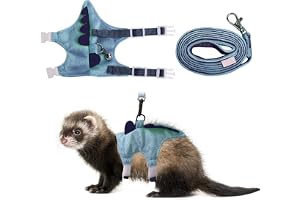 Illersele, justerbart koppel för kaniner, plysch, kort justerbar bröstväst med koppel och tingeling för marsvin, litet husdju