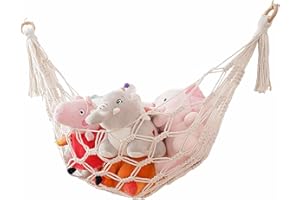 Genevieve Kuscheltier Aufbewahrung Hängematte Spielzeug Aufbewahrung Netz Hängend Plüschtier Organizer Kinderzimmer Stofftier Aufbewahrung für Kuscheltiere Teddys für Schlafzimmer