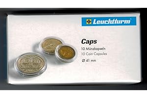 10 x Leuchtturm CAPS41 kapsułki na monety 41 mm