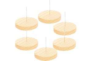 NUOBESTY Support en Feutre Et Bois pour Poupées 6 Pièces Présentoir De Figurines Artisanales pour Affichage Et Décoration Intérieure