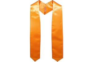 GraduationMall Graduation Stole for Adults Clergy Choral Stoles Academic Sash for School Church Ceremony Unisex 60"/72" 16 Colors
