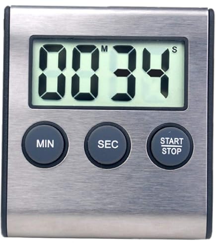 4 Pièces Minuteur Cuisine Numérique Magnétique LED - Compte à Rebours Portable