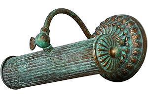 Lindby Vägglampa, vägglampa inomhus 'Beno' (antik) i Brun av metaller för vardagsrum/matsal (1 lamor, E14) - Tavelbelysning