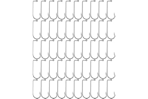 PORFEET Anzuelos De Pesca, 100 Piezas De Acero De Alto Carbono Anzuelos De 90 Grados Anzuelos para Pesca Al Aire Libre En El Mar