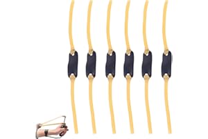 WLVINSON 6 Pièces Lance Pierre,Elastique Lance Pierre Adulte Puissant Chasse Accessoires,Fronde de Chasse Puissante,Bandes Élastiques pour Lance-pierre,Slingshot,Élastiques de Lancement Réglables et Durables