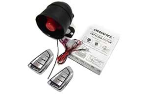 TINGSING Car Horn Siren Alarm,Universal Car Alarm Security Protection System with 2 Remote Controls,7-Level Sensitivity,12v,Anti-Theft Device,No Thread Trimmin,Non-Destructive Installation (CW-8131)