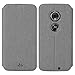 Produktbild Eastcoo Kompatibel mit Motorola Moto G7 Power Hülle PU Leder Flip Case Tasche Cover Schutzhülle mit [Standfunktion][Magnetic Closure][Wallet]für Moto G7 Power Smartphone (Moto G7 Power, Grau)