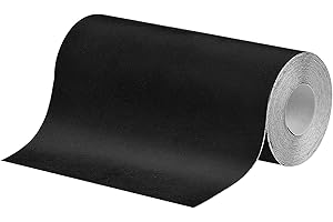 AvoDovA Nylonowe łatki, 7,6 x 200 cm, samoprzylepne, nylonowe, twarde łatki, zestaw naprawczy do kurtki puchowej, odzieży namiotowej, torby, (czarne)