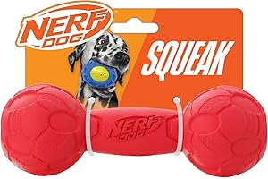 Nerf Dog Juguete para chirriador de Pesas, tamaño Mediano