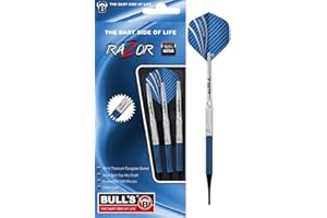 ‎BULL'S Bull's Razor Soft Dart, Silber/Blau, 18g