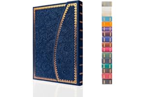 VICTORIA'S JOURNALS Magnet-Tagebuch, geschnitztes Vintage-Notizbuch aus Kunstleder, Hardcover, pers?nliches Tagebuch, linierte Seiten, Lesezeichen, 20,3 x 14,4 cm