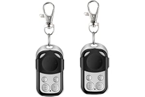 INNOVESS 2 Pcs Universal Garage Door Opener Remote Cloning, 433MHz Remote Opener Garage With Key Cover Slide, Door Opener Remote Control Fobs, Plastic Cloning Wireless Remote Control Key Fob, For Car Garage