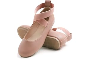 Feversole Girls Cute Dress,Ragazze Mary Jane Strap Scarpe Basse Ballerine da Principessa Scarpe da Scuola Piatte