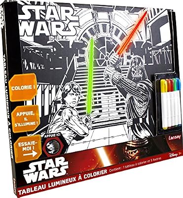 Lansay - 25030 - Star Wars - Tableau Lumineux A Colorier