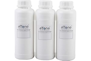 ETONE 3X 500ml Darkroom Chemical Storage Bottles with Caps Film Photo Developing Processing Equipment(white)